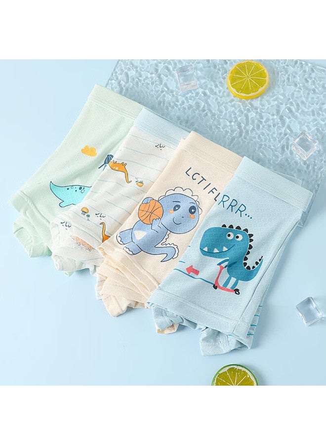 Top Melon Melon Boys' Underwear Boys' Summer Thin Flat-angle Ice Silk Big Kids Little Kids Boys Baby Four-corner Shorts - Image 4