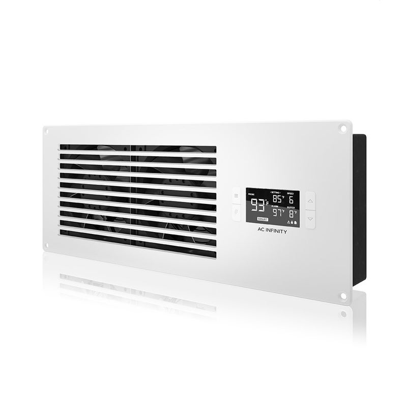 AC Infinity AIRFRAME T7-N White, High-Airflow Cooling Fan System 17", Intake Airflow, for AV Equipment Rooms, Closets, and Enclosures - Image 1