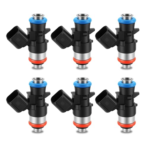 HXYBBGS 6PCS 5281427AA Fuel Injectors Compatible with Jeep Grand Cherokee 2018-2024 Wrangler 2018-2023 Ram 1500 2019 2020 Durango 2018-2024 Pacifica 2017-2024 3.6L V6 V8 - Image 1