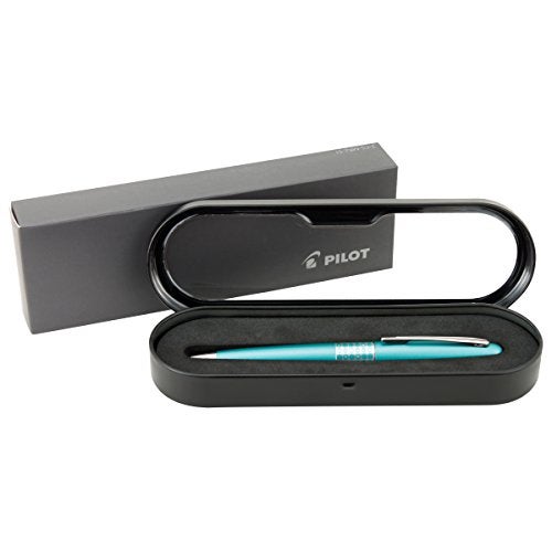 Pilot MR Retro Pop Collection Ballpoint Pen in Gift Box, Turquoise Barrel with Dots Accent, Medium Point Stainless Steel Nib, Refillable Black Ink (91426) - Image 3