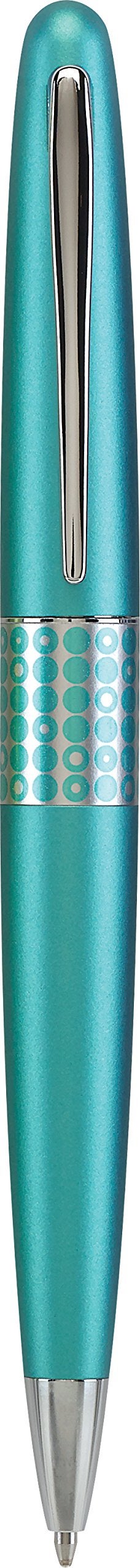 Pilot MR Retro Pop Collection Ballpoint Pen in Gift Box, Turquoise Barrel with Dots Accent, Medium Point Stainless Steel Nib, Refillable Black Ink (91426) - Image 5