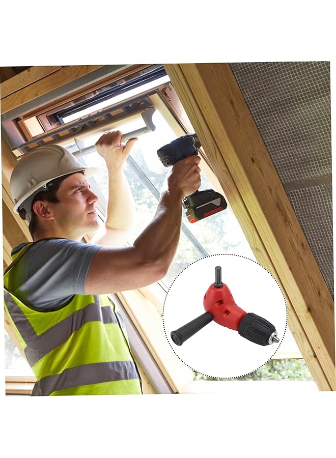 إيروريكس محول مثقاب الزاوية القائمة، مثقاب كهربائي لاسلكي، أداة زاوية فولاذية، محول مثقاب الزاوية القائمة، محول مثقاب ذاتي الشد، محول لمساحة العمل ذات الزوايا الضيقة - Image 5