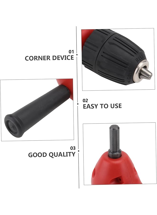 إيروريكس محول مثقاب الزاوية القائمة، مثقاب كهربائي لاسلكي، أداة زاوية فولاذية، محول مثقاب الزاوية القائمة، محول مثقاب ذاتي الشد، محول لمساحة العمل ذات الزوايا الضيقة - Image 4