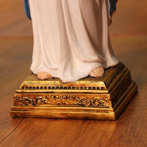 Zayton Virgin Mary Statue Sacred Heart Figure Resin Sculpture Savior Figurine Catholic Religious Gift Home Chapel Decoration - Image 4
