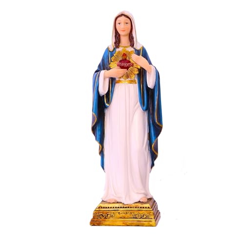 Zayton Virgin Mary Statue Sacred Heart Figure Resin Sculpture Savior Figurine Catholic Religious Gift Home Chapel Decoration - Image 1