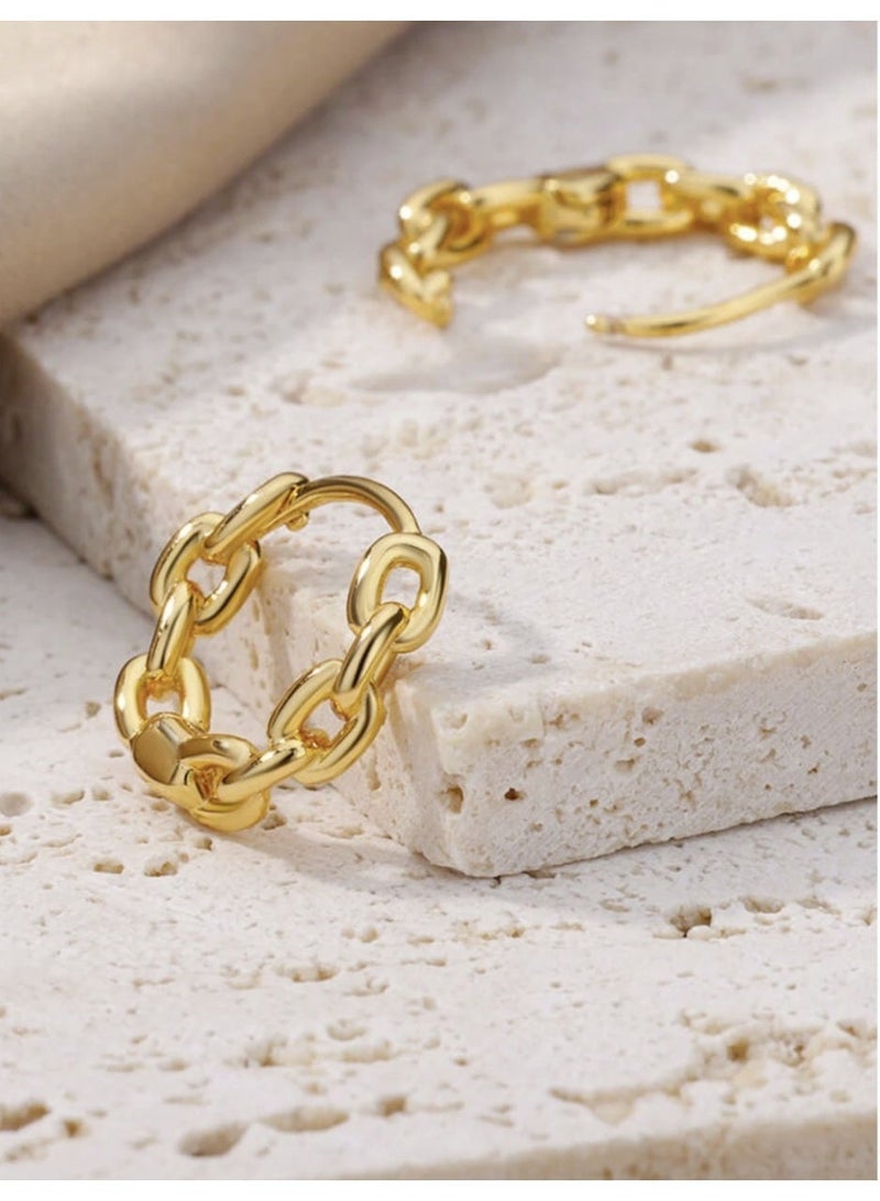 ڤيا أقراط نسائية بتصميم سلسلة أنيق وفاخر ومميز - Image 2