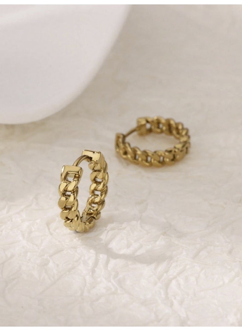 ڤيا أقراط نسائية بتصميم سلسلة أنيق وفاخر ومميز - Image 3