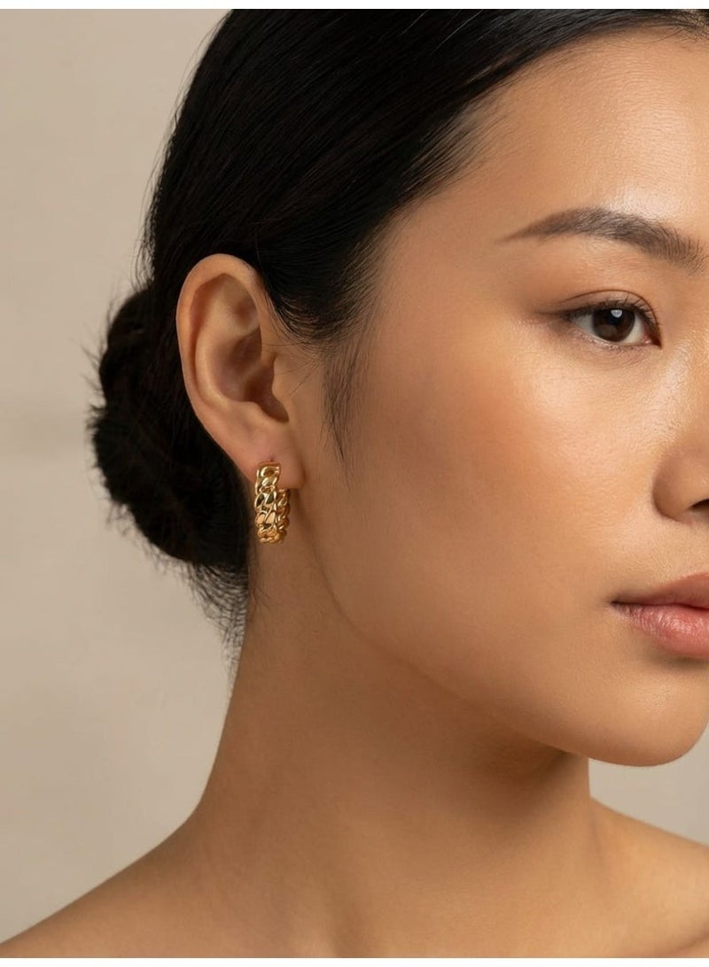 ڤيا أقراط نسائية بتصميم سلسلة أنيق وفاخر ومميز - Image 1