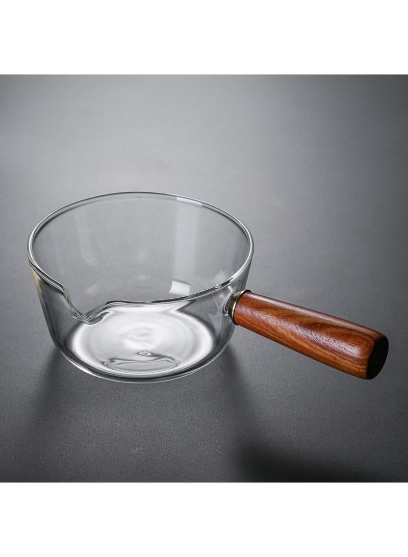 general Heat-resisting Glass Soup Milk Pot Pan Clear - Image 1