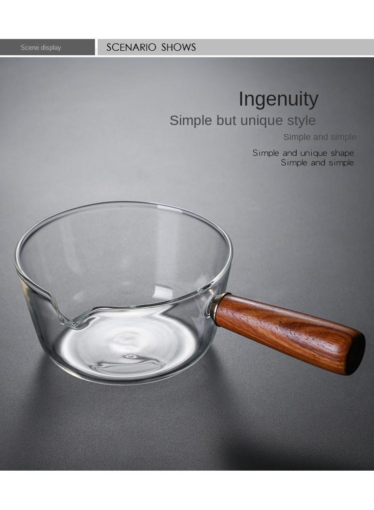 general Heat-resisting Glass Soup Milk Pot Pan Clear - Image 4