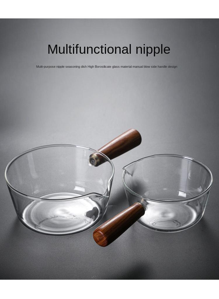 general Heat-resisting Glass Soup Milk Pot Pan Clear - Image 3