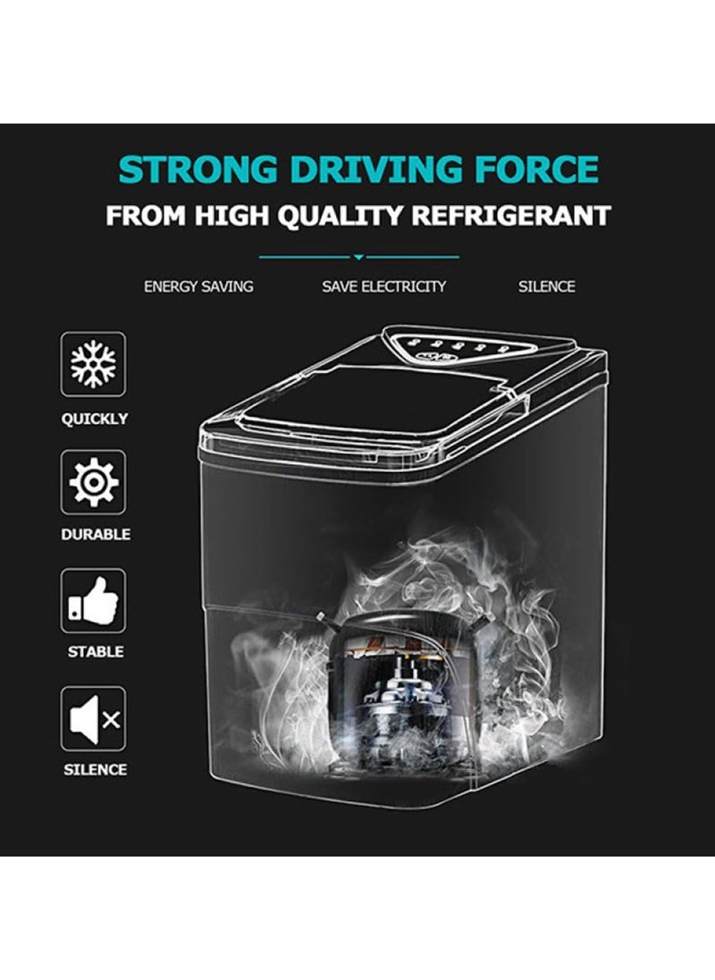 HICON Ice Cube Maker Machine Making Bullet Ice Cubes  - Image 3