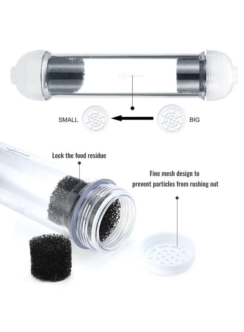 NIBEMINENT Two Filter Bottle Set Water Tank Filter Tube - Image 4