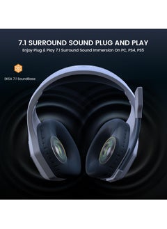 EKSA E1000WT Wireless Gaming Headset with Microphone for PC PS5 PS4 Nintendo Switch  - Image 4
