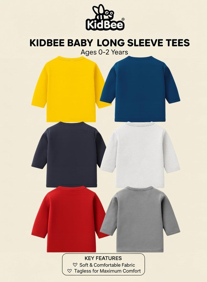Kidbee Unisex Baby Boys & Girls Cotton Jabla Tops/Jabla/T-Shirt, Skin-Friendly Fabric, Front Button, Full Sleeve, Pack of 6 (in, Age, 18 Months, 24 Months, Regular, PL-JFS-Multi-6pc) - Image 5