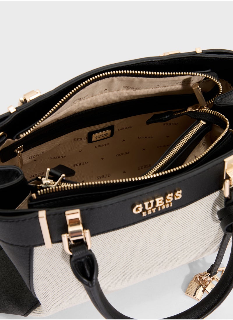 GUESS - Anadela 3 Comp Satchel - Image 1