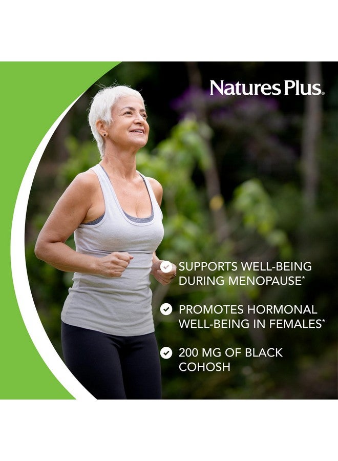 NaturesPlus Herbal Actives Black Cohosh - 30 Tablets - Nutritional Support for Well-Being During Menopause - Vegetarian, Gluten Free - 30 Servings - Image 3