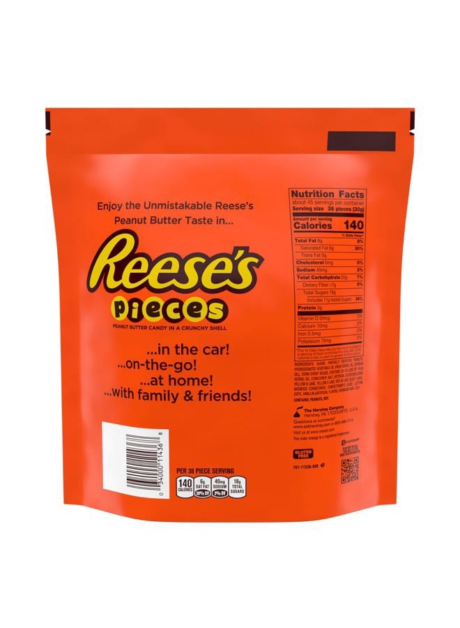 REESE'S PIECES Chocolate Peanut Butter Candy, 48 Ounce Bag - Image 2