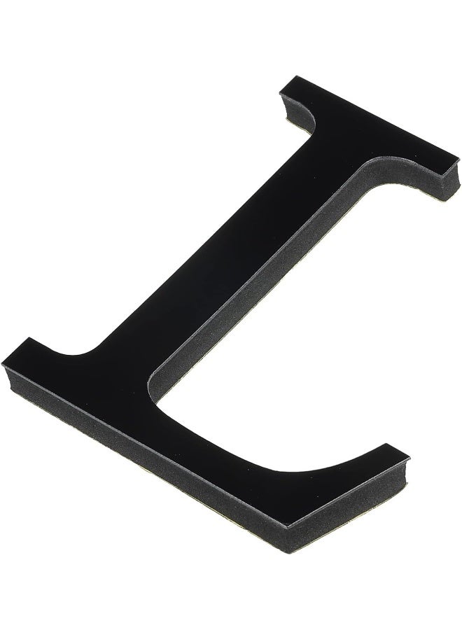 TPGP ملصقات حائط مرآة أكريليك ثلاثية الأبعاد حرف L ذاتية اللصق لتزيين المنزل فن ملصق ديكال لتزيين المنزل DIY باللون الأسود - Image 1