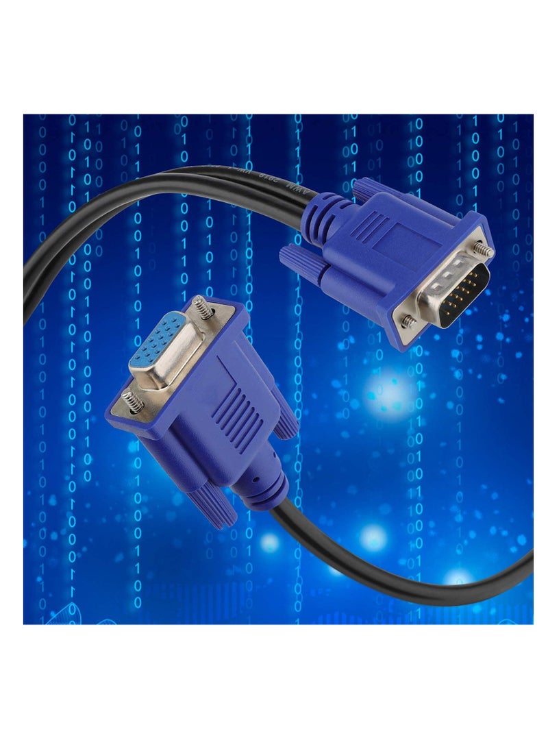 SUNSAR 1ft Full HD 1080P VGA Splitter Cable Dual VGA Monitor Y Cable 1 Male to 2 Female Adapter Converter Video Cable for Screen Duplication  - Image 5