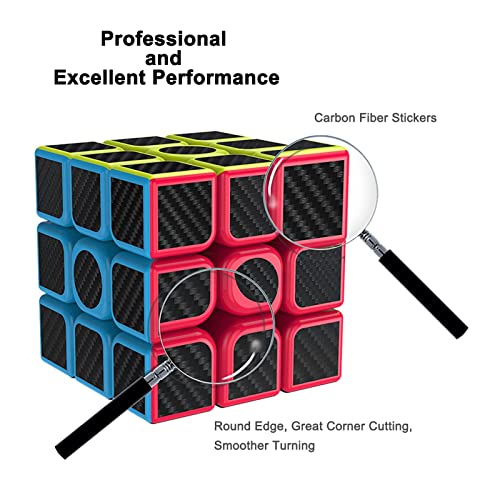 CFMOUR Original Speed Cube 3x3x3, Fast Magic Cube for Kids, Smooth Carbon Fiber Cubes, Puzzle Toys - Image 4