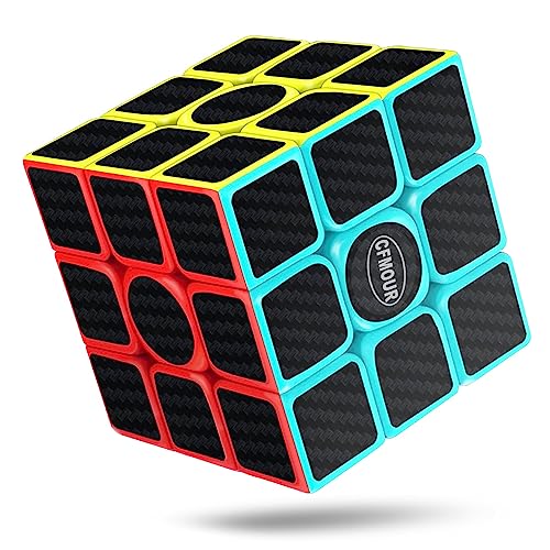 CFMOUR Original Speed Cube 3x3x3, Fast Magic Cube for Kids, Smooth Carbon Fiber Cubes, Puzzle Toys - Image 1