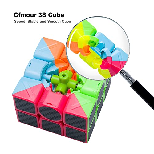 CFMOUR Original Speed Cube 3x3x3, Fast Magic Cube for Kids, Smooth Carbon Fiber Cubes, Puzzle Toys - Image 3