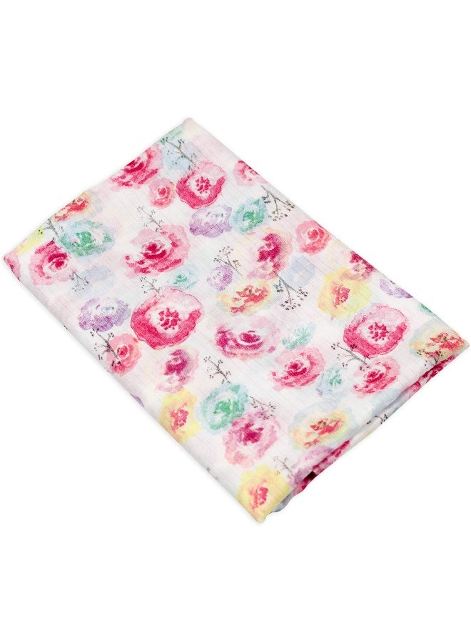 The Honest Company Honest Baby Clothing 3-Pack Organic Cotton Swaddle Blankets - pink - One size  - Image 2