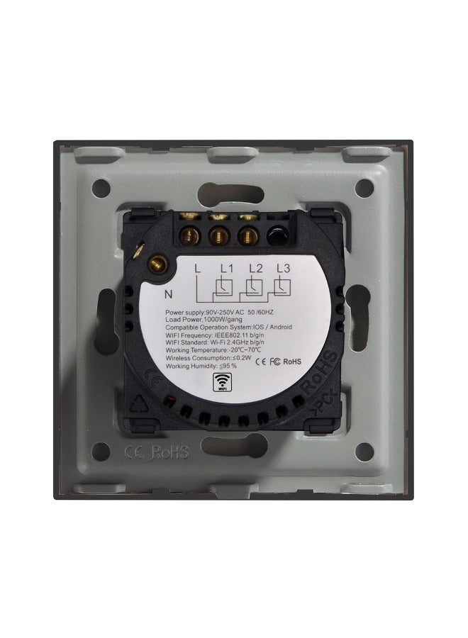 دع التقنية مفتاح إنارة ذكي واي فاي ثنائى - ذهبى - Image 5