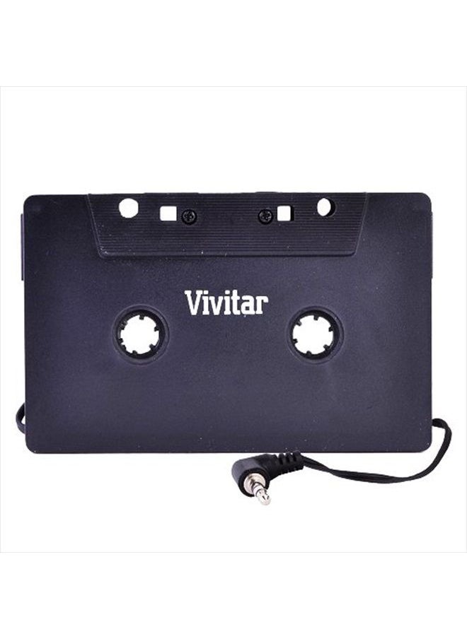 Infinite Audio Cassette Adapter - Play Any Device w/3.5mm Jack On Your Cassette Player! (Black)