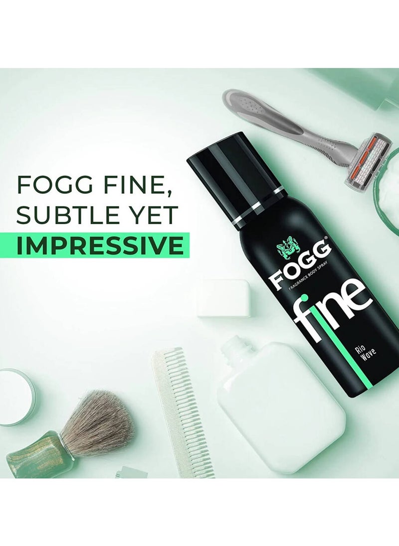 FOGG - Fogg Fine Rio Wave Perfume Spray For Men 120Ml - Image 1