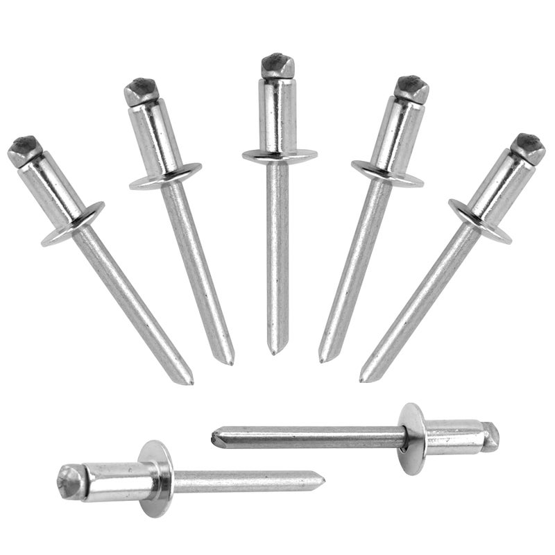 ALLCLEAN 50 Pcs 1/4" x 1/2" Stainless Steel Blind Pro Rivets,6.4 x 12mm Pop Rivets,Stainless Steel Grip and Stainless Steel Mandrel - Image 1
