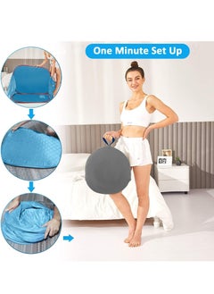 Generic Portable Sauna Steam Tent with 2L Steam Generator Full Size Home Personal Sauna Box Steam Room for Home Relaxation Spa Including Carry Bag 1000W (Blue)  - Image 5