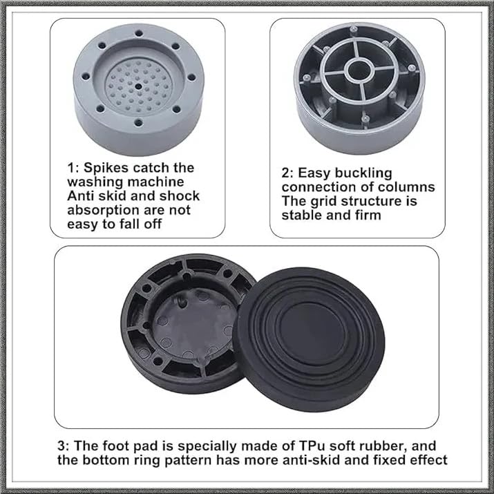 Kitchen Anti Vibration Smart Cup for Washing Machine, Fridge-Pack of 4  - Image 2