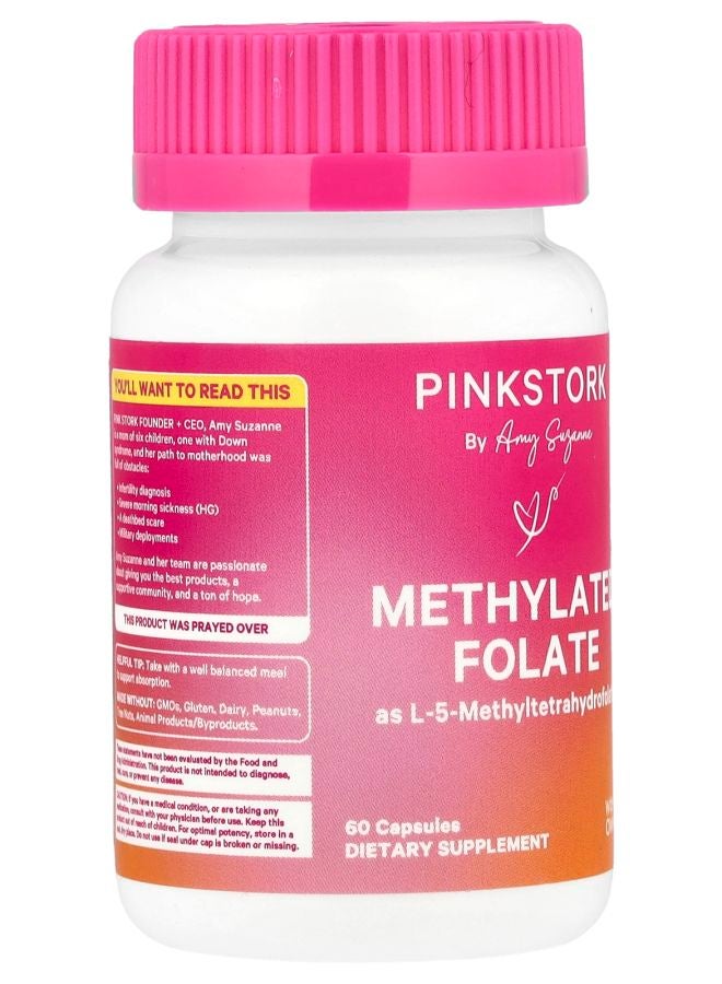 Pink Stork حمض الفوليك الميثيلي 60 كبسولة - Image 2