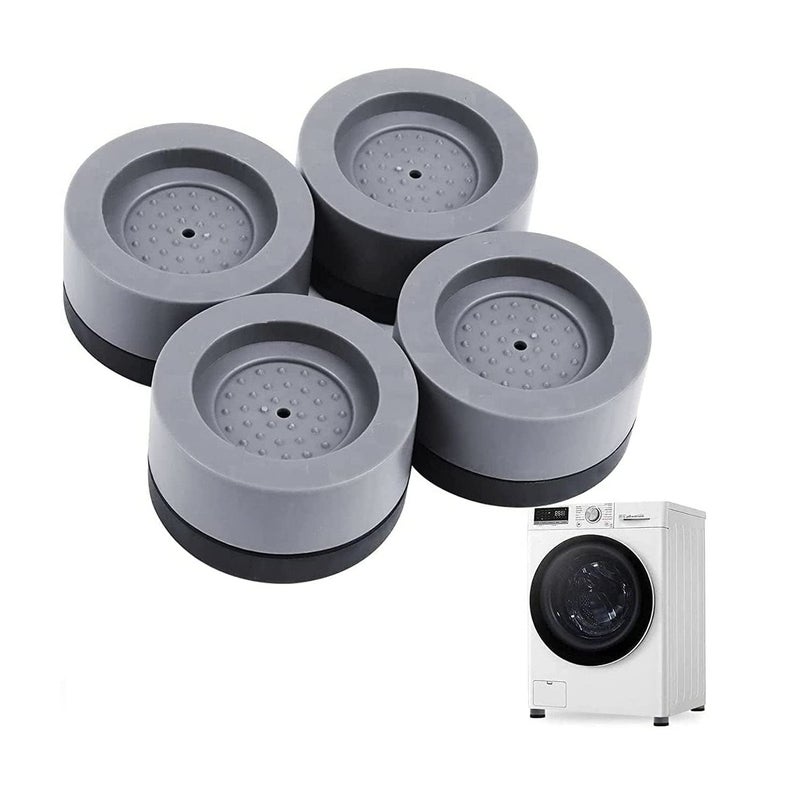 KEJTRA KEJTRA 4 Pices MultiPurpose Anti Vibration Pads for Washing Machine Feet with Tank Tread Grip for Washer and Dryer Protects Laundry Room Floor for Home Appliances  - Image 1