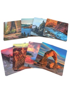 Better Me National Parks 8 Piece Coasters For Drinks Home Decor Coffee Table Decor Drink Coasters  - Image 1