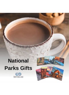 Better Me National Parks 8 Piece Coasters For Drinks Home Decor Coffee Table Decor Drink Coasters  - Image 4