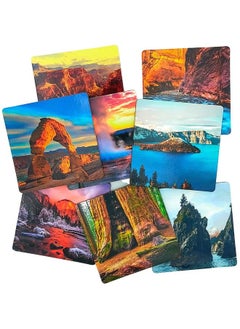 Better Me National Parks 8 Piece Coasters For Drinks Home Decor Coffee Table Decor Drink Coasters  - Image 3