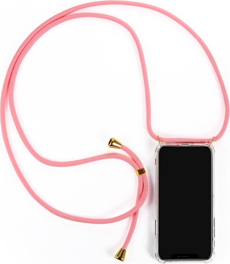 TahTicMer Apple iphone 13 Mini Case Shoulder Neck Strap Rope Transparent Anti-Shock X-Rop Case Four Corner Impact Protection  - Image 3