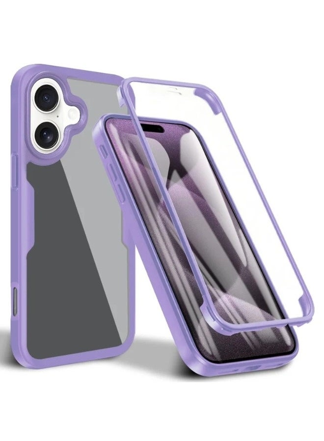 ShebSheb Designed for iPhone 16 Plus Case, Full Body Rugged Case with Built-in Touch Sensitive Anti-Scratch Screen Protector, with Camera Lens Protector - Image 1