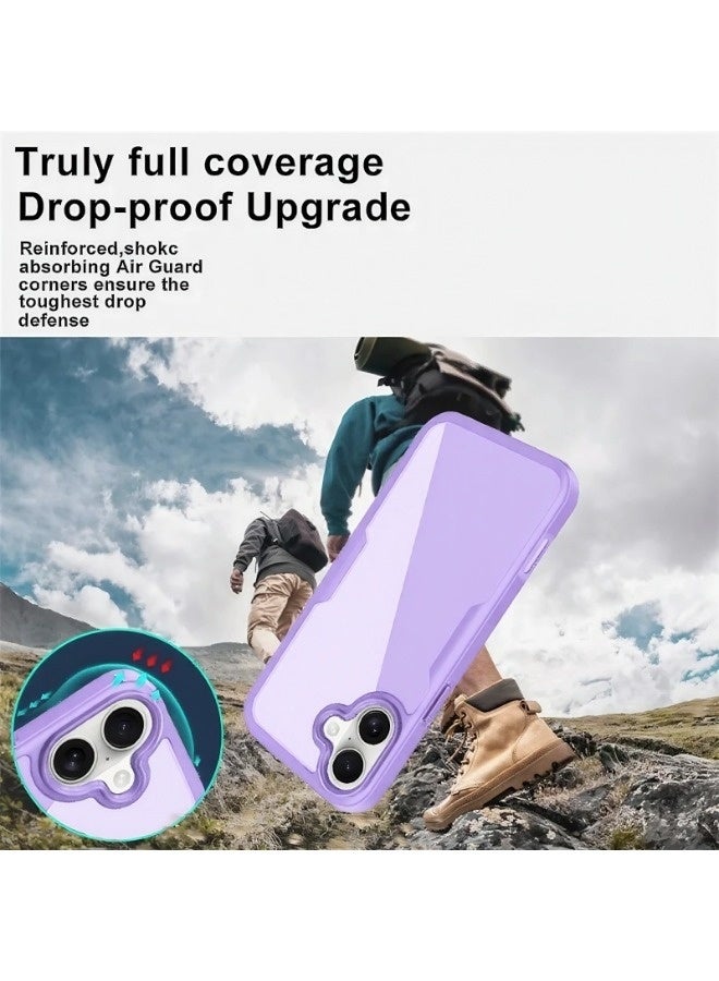 ShebSheb Designed for iPhone 16 Plus Case, Full Body Rugged Case with Built-in Touch Sensitive Anti-Scratch Screen Protector, with Camera Lens Protector - Image 4