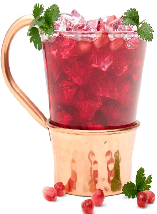 ادفانسد ميكسولوجي أكواب ميول تركية متطورة | طقم من 4 أكواب | قاعدة من النحاس النقي 100% وزجاج | آمنة للاستخدام مع الطعام | لمسة نهائية مطروقة | - Image 4