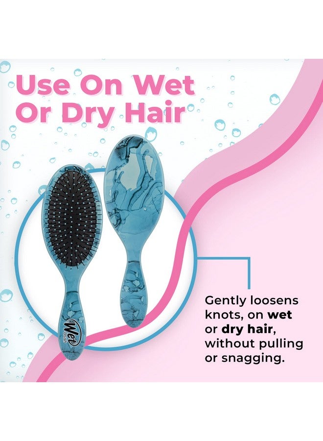 فرشاة فك تشابك الشعر الأصلية من ويت براش، لون أزرق قطبي - لجميع أنواع الشعر - شعيرات IntelliFlex فائقة النعومة لفك التشابك تنزلق بسهولة - مشط بدون ألم للرجال والنساء - Image 4