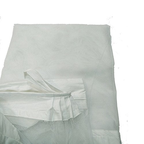Ans Cotton Mix Queen Size Mosquito net Pure Cotton Border on Top and Bottom Rectangle White Allergy Free Hanging Net Easy to Clean (White, 5 x 6.5 ft Queen Size) - Image 2