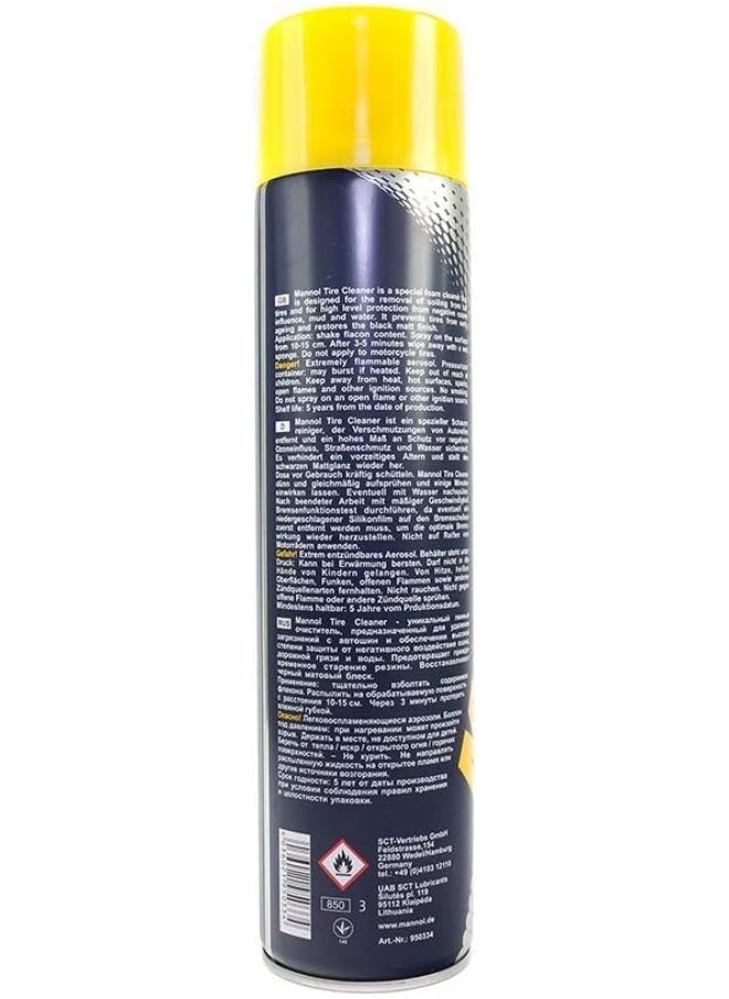HTE Mannol Germany 2 Pack 9673  Premium Tire Shine Cleaner Spray  650 Ml  - Image 4