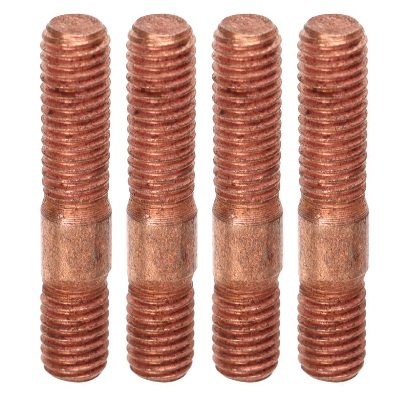 klarako Piping & Piping Kits,8 Pcs M8 1.25 Threaded Turbo Studs Kit 8Mm Metal Alloy High Pressure Resistant Manifold Stud Bolt Nut Hardware - Image 2