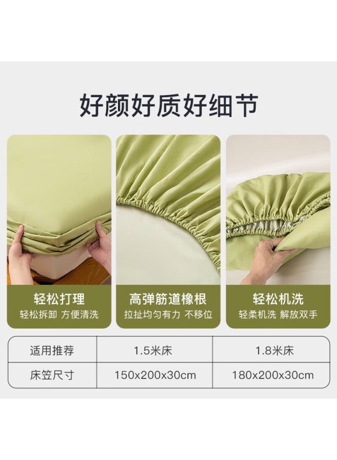 Crown 1.8m X 2m A-class Brushed Cotton Fitted Sheet Full Coverage Mattress Protector Bedding 1.8m Bed Sheet Cover