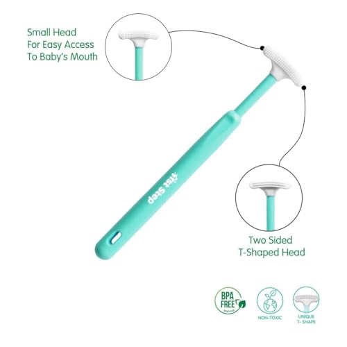 1st Step Silicone Tongue Cleaner (Green) - Image 2