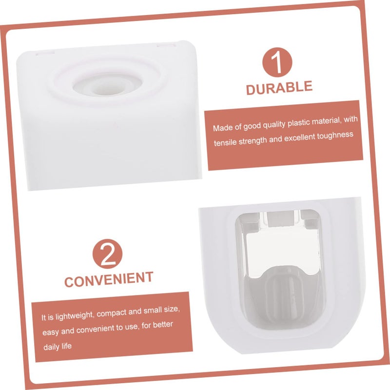 2pcs Wall Mounted Toothpaste Squeezer Set Practical No Drill Bathroom Dispenser Easy Install Rack For Efficient Use Color Random - Image 5